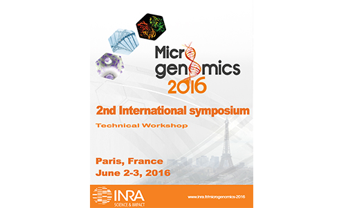 2e Congrès international MICROGENOMICS, Paris (2-3 Juin), Workshop, INRA Jouy-en-Josas (31 Mai-1er Juin) 2016 